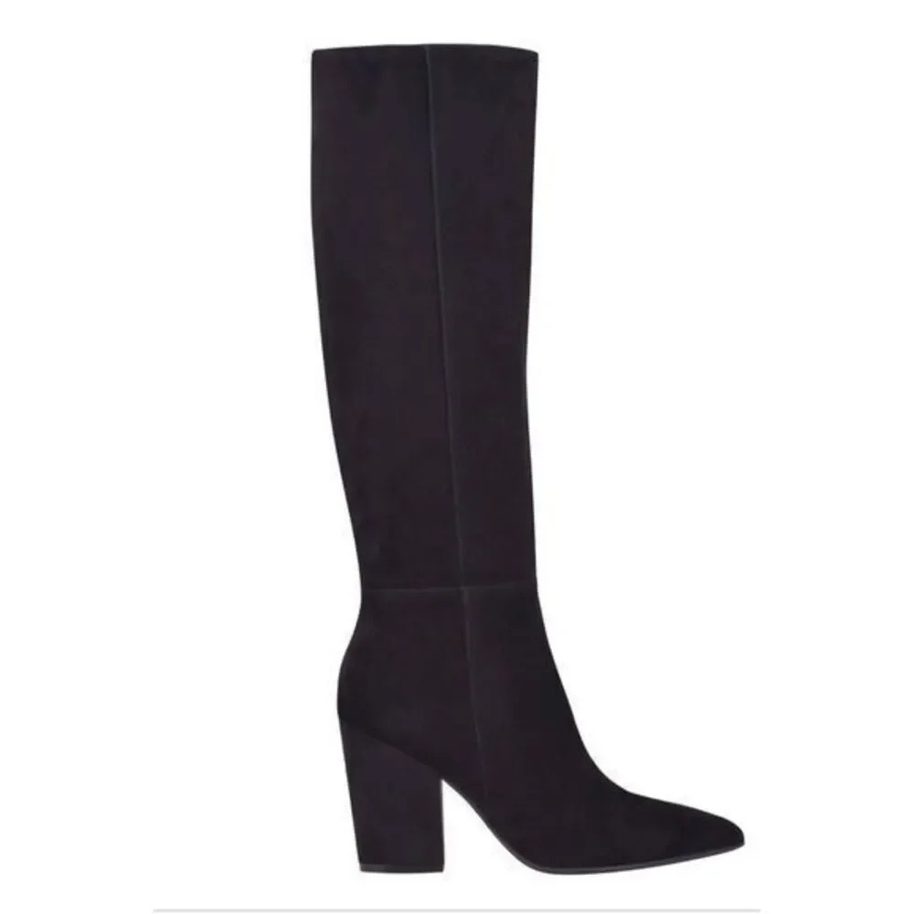 Nine West Black Heeled Boots